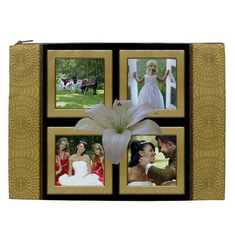 Our Wedding Anniversary Cosmetic Bag Xxl By Deborah Front