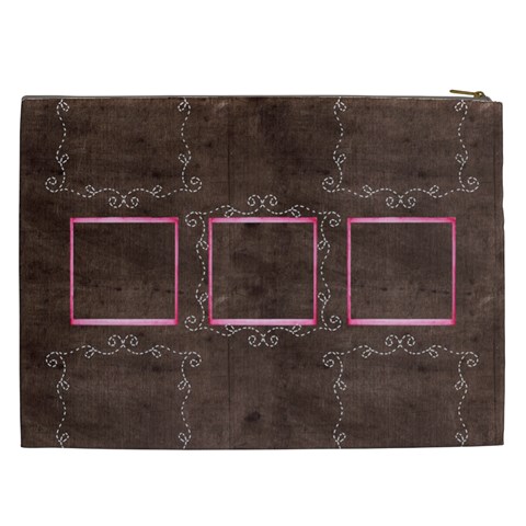 Tripple Frame  Xxl Cosmetics Bag By Catvinnat Back