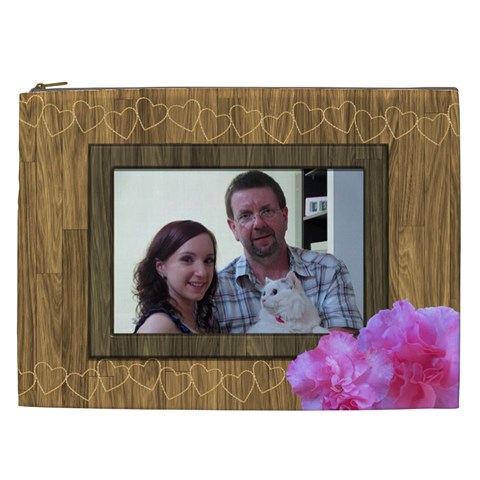 Little Wooden Cosmetic Bag Xxl By Deborah Front