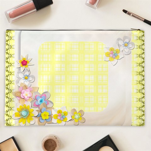 Spring Moon  Xxl Cosmetics Bag By Catvinnat Back