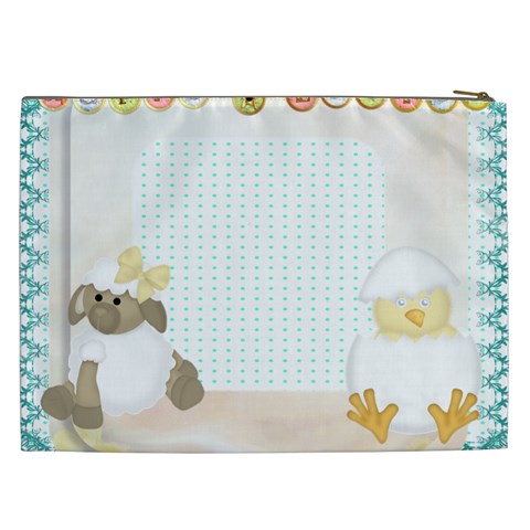 Lamb N Chick  Xxl Cosmetics Bag By Catvinnat Back