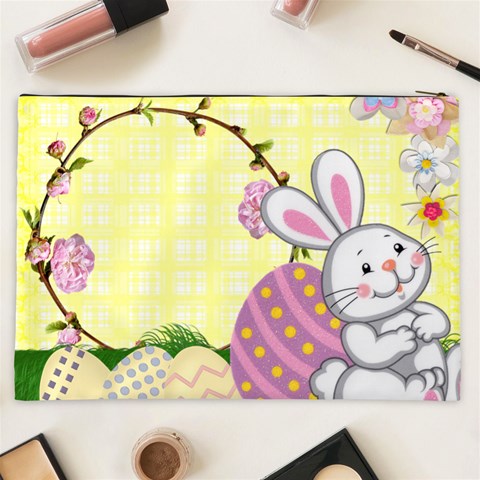 Easter Bunny  Xxl Cosmetics Bag By Catvinnat Back