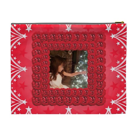 Rose Frame Cosmetic Bag (xl) By Kim Blair Back