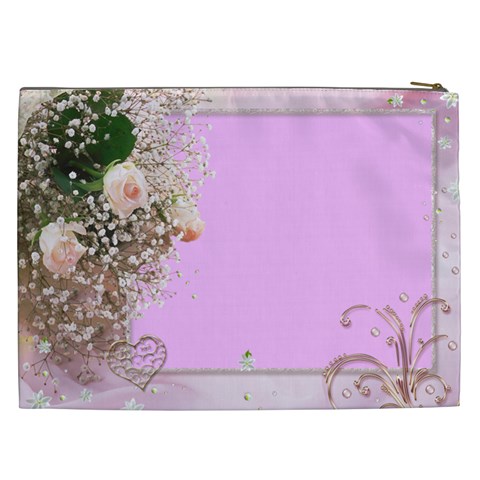 Hearts And Roses Cosmetic Bag Xxl By Deborah Back