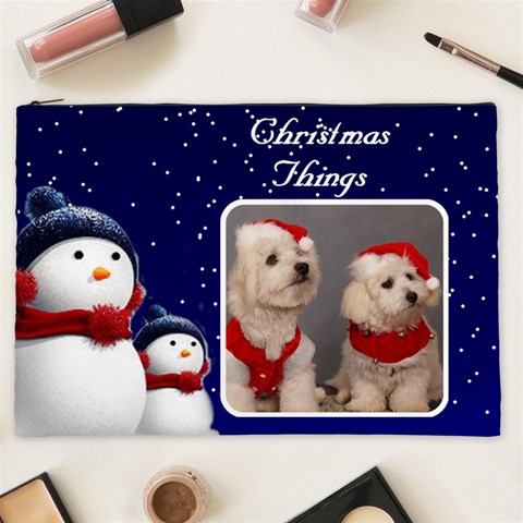 Christmas Things Cosmetic Bag 3 Xxl By Deborah Front
