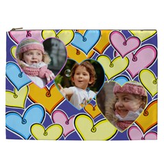 Hearts Cosmetic Bag XXL (7 styles) - Cosmetic Bag (XXL) Hearts Cosmetic Bag XXL (7 styles) - Cosmetic Bag (XXL)