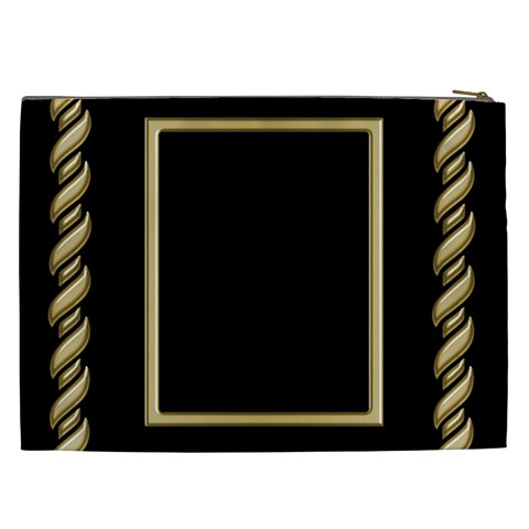 Black And Gold Cosmetic Bag Xxl By Deborah Back