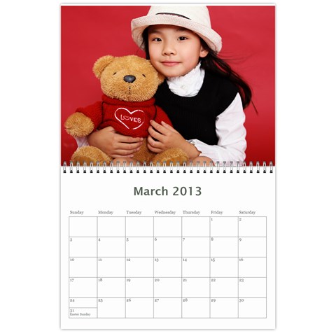 2013 Calendar By Dong Bai Mar 2013