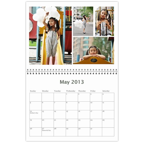 2013 Calendar By Dong Bai May 2013
