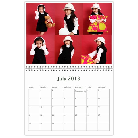 2013 Calendar By Dong Bai Jul 2013