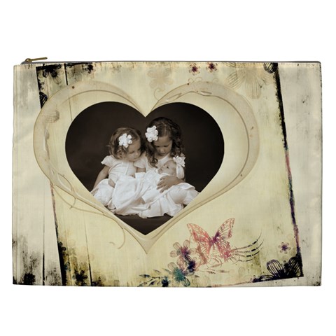 Child Of My Heart Xxl Cosmetics Bag By Catvinnat Front