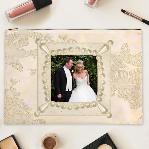 Wedding Xxl Cosmetics Bag By Catvinnat Front