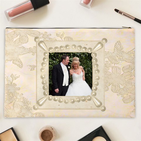 Wedding Xxl Cosmetics Bag By Catvinnat Back