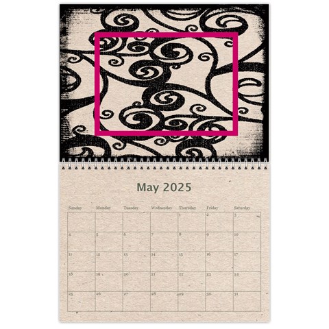 Fantasia Fab1 Classic Pink Frame 2025 Calendar By Catvinnat May 2025