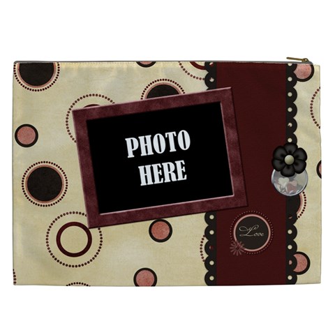 You ve Stolen My Heart Xxl Cosmetic Bag 1 By Lisa Minor Back