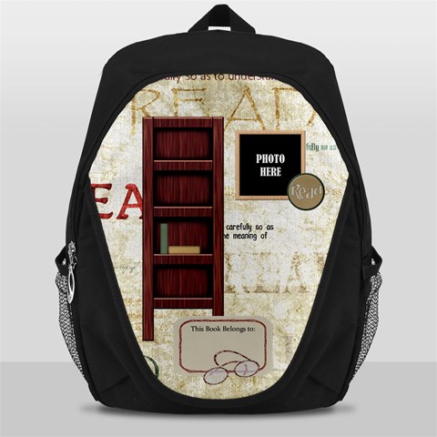 A Good Read Backpack 1 By Lisa Minor Front