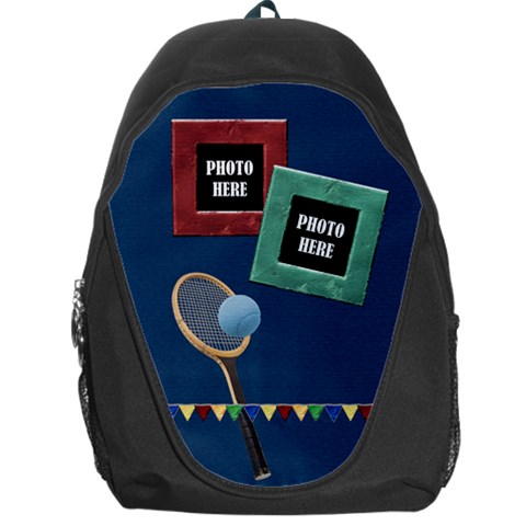 Games We Play Tennis Backpack By Lisa Minor Front