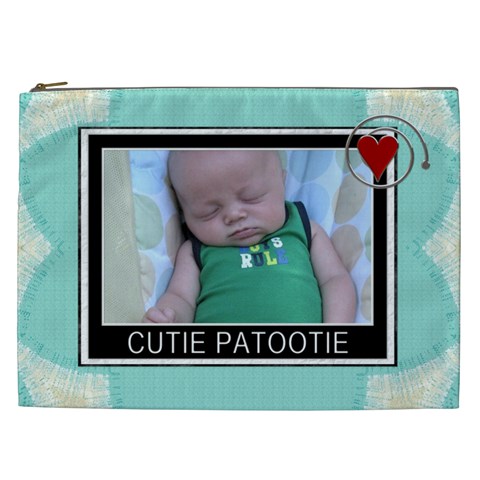 Cutie Patootie Xxl Cosmetic Bag By Lil Front