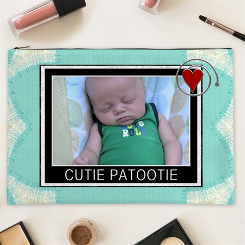 Cutie Patootie Xxl Cosmetic Bag By Lil Front