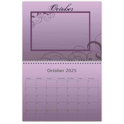 Calendar 2025 By Carmensita Oct 2025