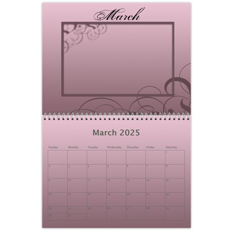 Calendar 2025 By Carmensita Mar 2025