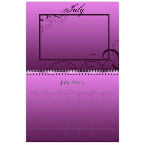 Calendar 2025 By Carmensita Jul 2025