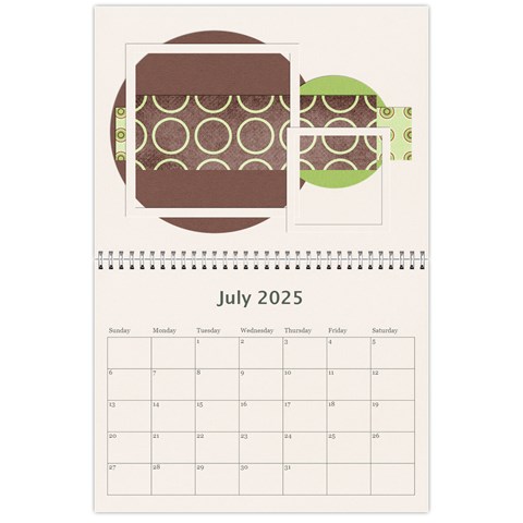 11 X 8 5 Blue,green,red Calendar 2025 By Albums To Remember Jul 2025