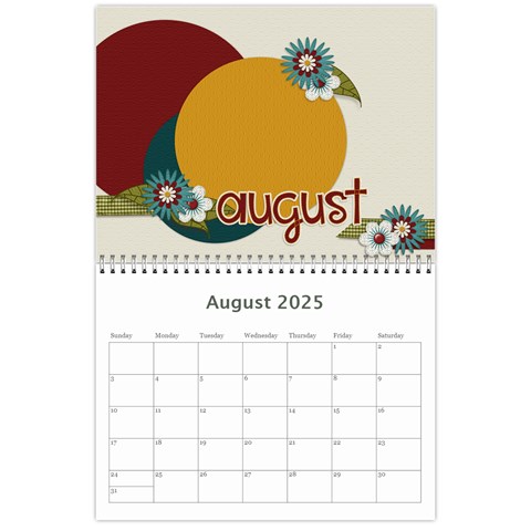 2025 Everyday Calendar By Albums To Remember Aug 2025
