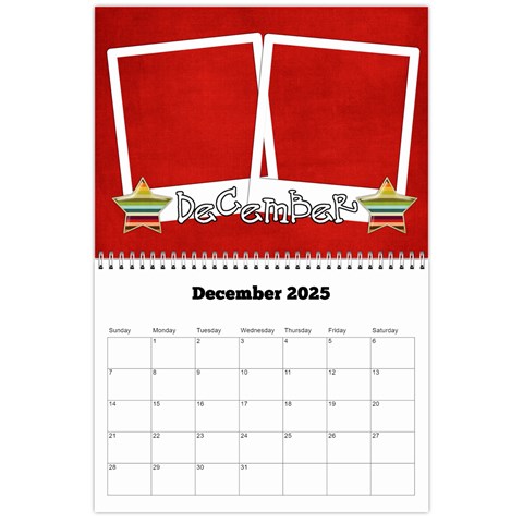 2025 Family Calendar By Albums To Remember Dec 2025