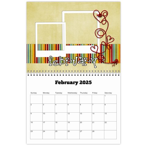 2025 Family Calendar By Albums To Remember Feb 2025