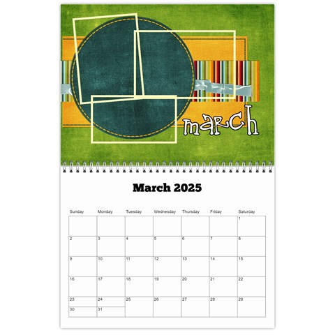 2025 Family Calendar By Albums To Remember Mar 2025