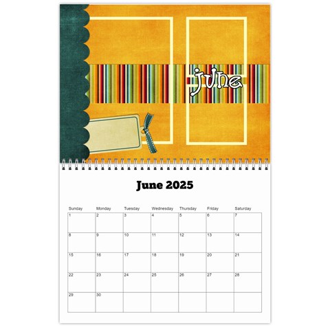2025 Family Calendar By Albums To Remember Jun 2025