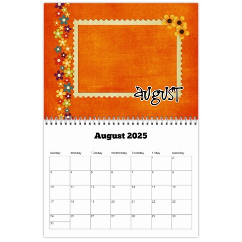 2025 Family Calendar By Albums To Remember Aug 2025