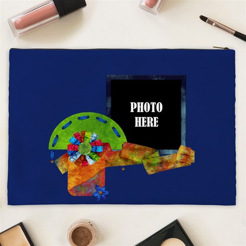 Tye Dyed Xxl Cosmetic Bag 1 By Lisa Minor Back