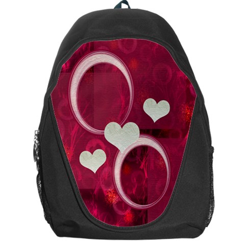 I Heart You Pink Love Backpack By Ellan Front
