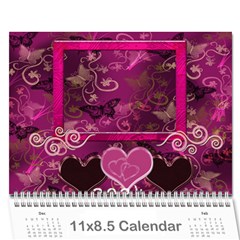 Butterflies n Frills  18 month calendar 2024 - Wall Calendar 11  x 8.5  (18 Months)