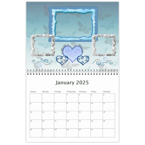Butterflies N Frills  18 Month Calendar 2025 By Ellan Jan 2025