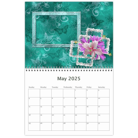 Butterflies N Frills  18 Month Calendar 2025 By Ellan May 2025