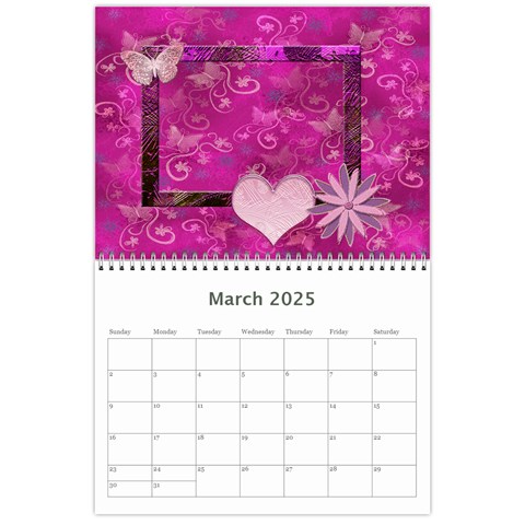 Butterflies N Frills  18 Month Calendar 2025 By Ellan Mar 2025