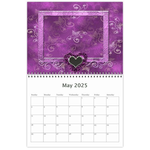 Butterflies N Frills  18 Month Calendar 2025 By Ellan May 2025