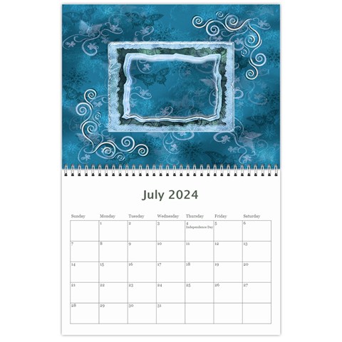 Butterflies N Frills  18 Month Calendar 2024 By Ellan Jul 2024