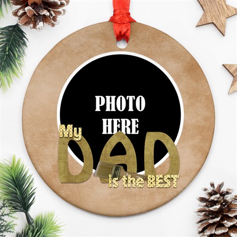 Dad Ornament 1 By Lisa Minor Front