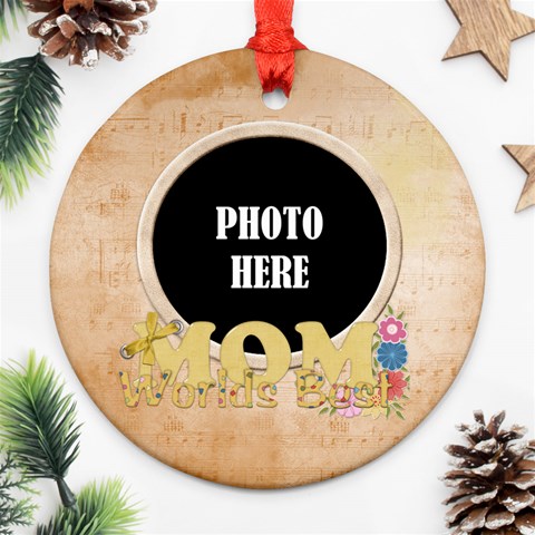 Mom Round Ornament 4 By Lisa Minor Front