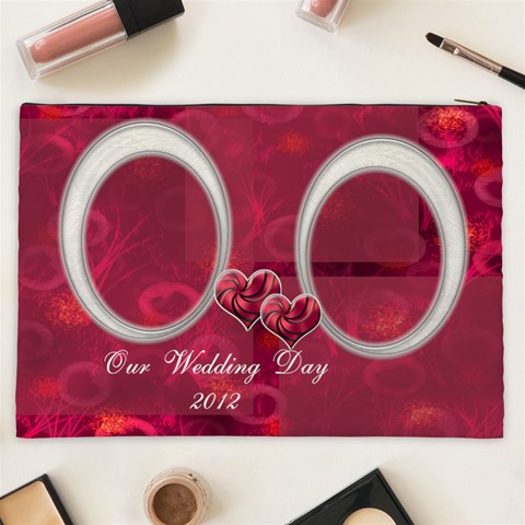 Love You This Much Cosmetic Case Xxl By Ellan Back