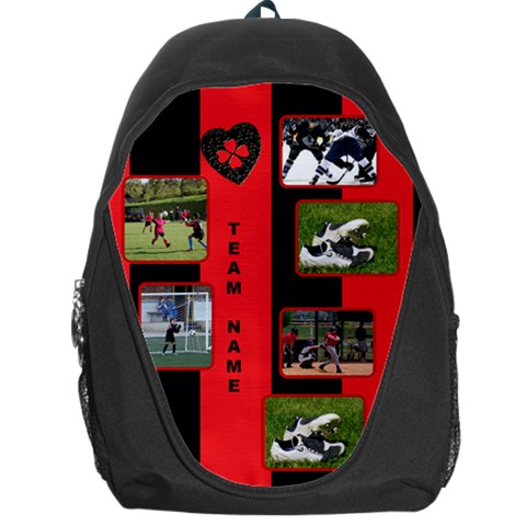 Any Team Sports Backpack Bag By Deborah Front