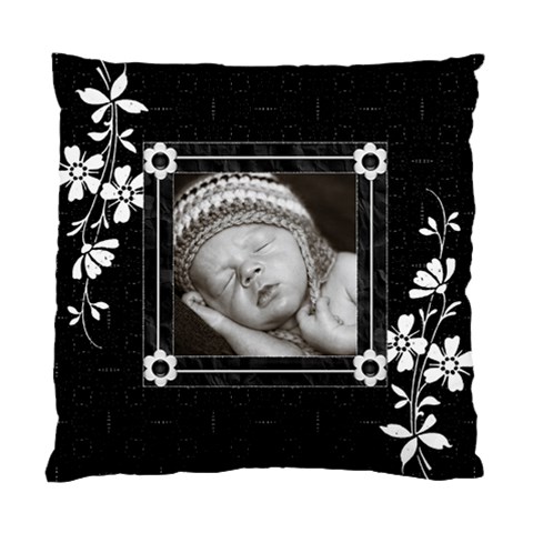 Black And White Cushion Case (2 Sided) By Lil Front