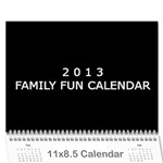 2013 Calender for family - Wall Calendar 11  x 8.5  (12-Months)