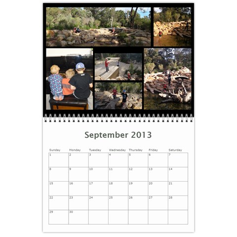 2013 Calender For Family By Vanessa Sep 2013