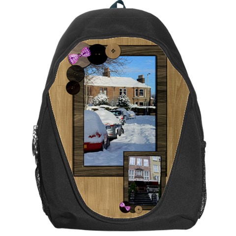 My Home Backpack Bag By Deborah Front