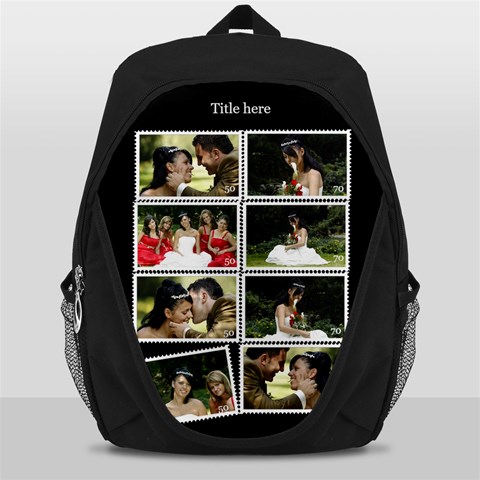 Stamp Proof Backpack Bag By Deborah Front